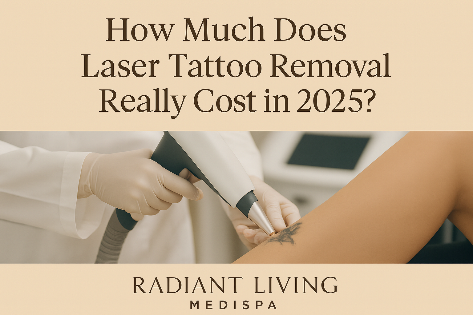 Professional laser tattoo removal treatment at Radiant Living Medispa Parbold