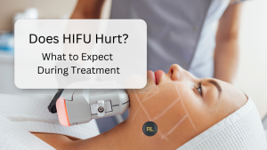 HIFU treatment being performed on the face at Radiant Living Medispa