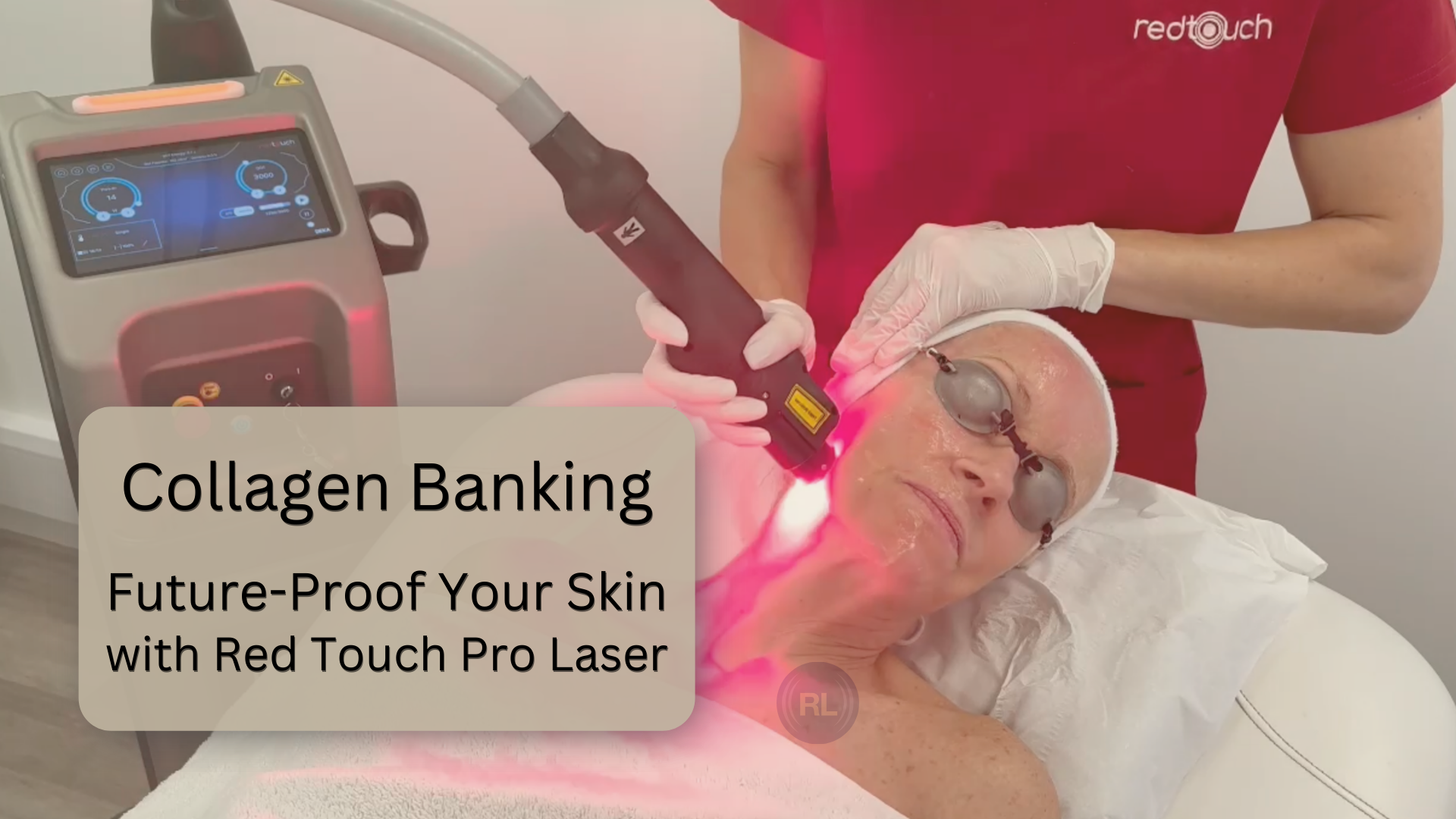 RedTouch Pro laser treatment used for collagen banking to improve skin quality